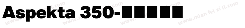 Aspekta 350字体转换